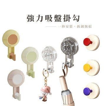 吸盤掛勾 免釘牆 強力吸附 可重複使用 防水不掉落 浴室廚房適用 掛鉤壁掛神器 掛勾 吸盤 輕奢 收納 吊飾_B328