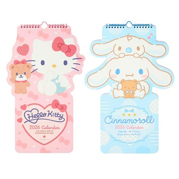 真愛日本 凱蒂貓 kitty 大耳狗 喜拿 2026年 造型壁掛曆 造型掛曆 掛曆 月曆 行事曆