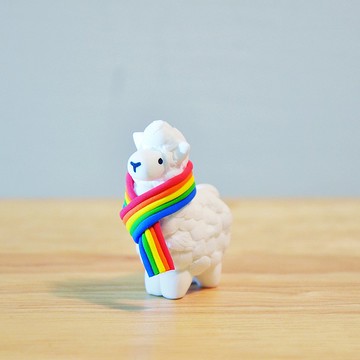 彩虹 羊駝 Pridetone Rainbow手作擺飾 交換禮物 情人節禮物