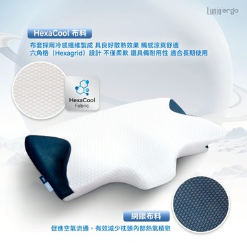 Lunio HyperCool 智能工學護頸枕｜完美支撐｜減輕肩頸壓力