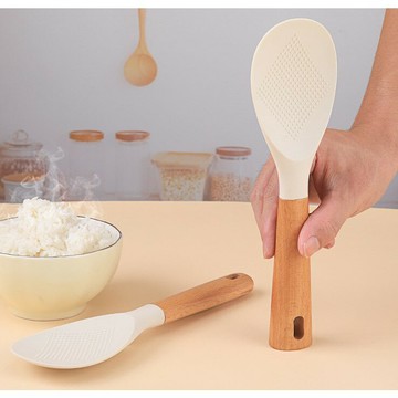 ✨台灣現貨?? 可立式飯勺 站式飯勺 不沾飯勺 飯勺 硅膠飯勺 站立飯勺 #丹丹悅生活