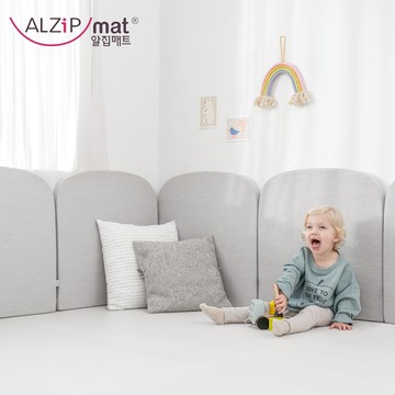 Alzipmat - 韓國 愛的城堡防撞墊 - 灰色 (單片組)