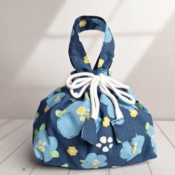 節慶手束袋-藍花