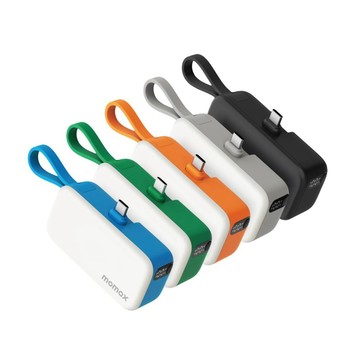 MOMAX 1-Power Mini 5000mAh 迷你帶線行動電源