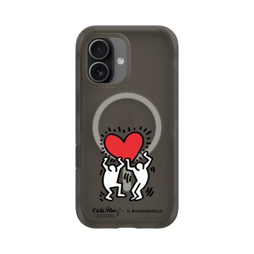 iPhone 17 AirX 本質黑 - Keith Haring - 愛心
