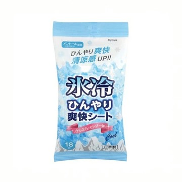 【Kyowa】沁涼舒暢濕巾-無香18枚(涼感濕巾)｜台隆手創館