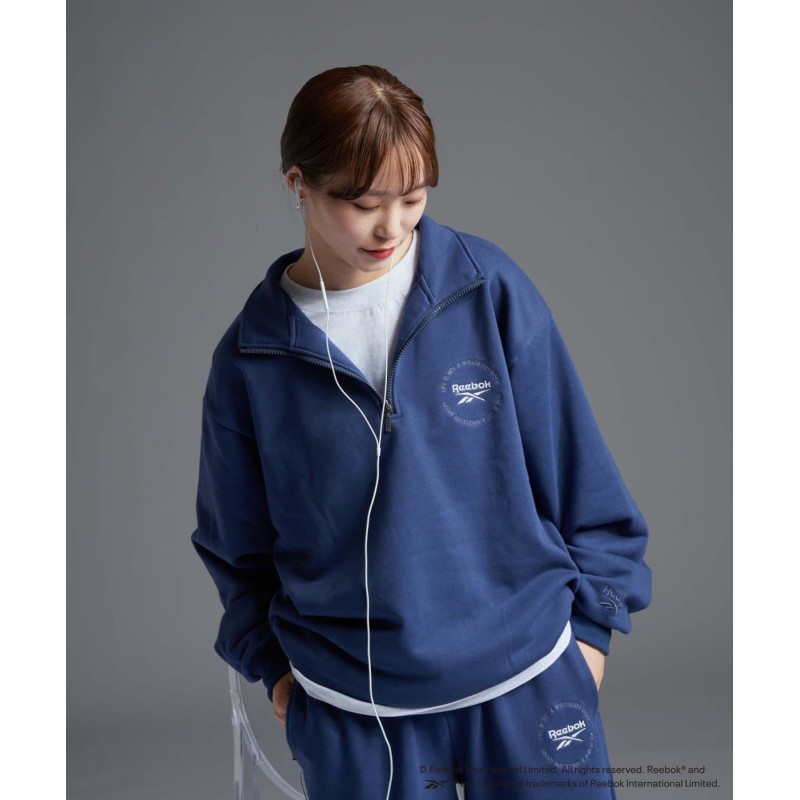 春早割 WEB限定【Reebok×CIAOPANIC TYPY】ハーフジップスウェット