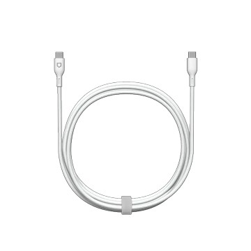[手機用] USB-C to USB-C 傳輸/充電線 2公尺 白色傳輸充電線