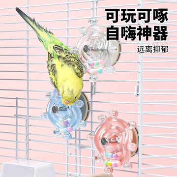 鸚鵡啃咬玩具解悶自嗨小鳥解壓玄鳳虎皮牡丹專用趣味多彩轉輪用品