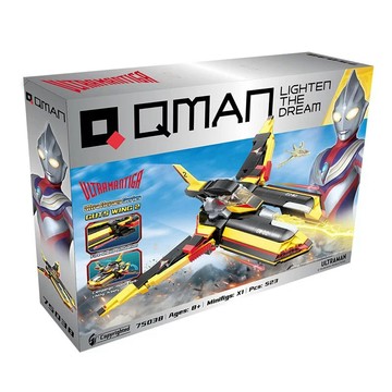 星矢TOY 板橋實體店面 超快速出貨 QMAN 積木 超人力霸王 勝利飛燕2號