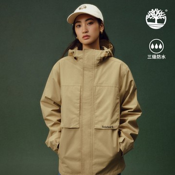 Timberland 男款卡其色防水三合一軟殼外套|0YH6K918