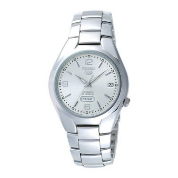 SEIKO 5 Sports系列 都會焦點機械腕錶-銀X白-SNK619K1