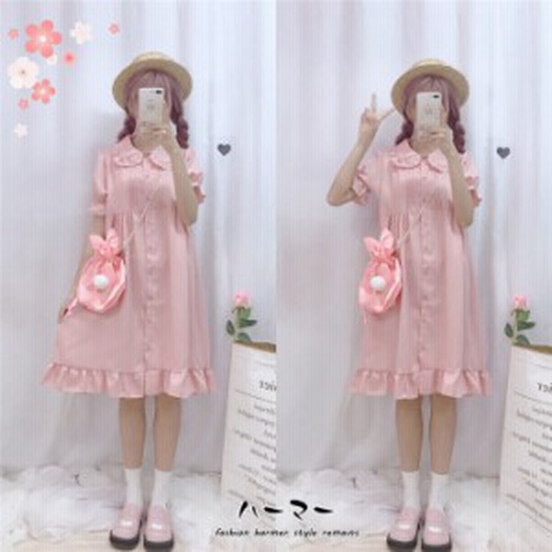 ワンピース レディース ロリータ 甘ロリ 半袖 ゴスロリ お嬢様 ドール ワンピース ワンピ フリル 夏 通販 Lineポイント最大1 0 Get Lineショッピング