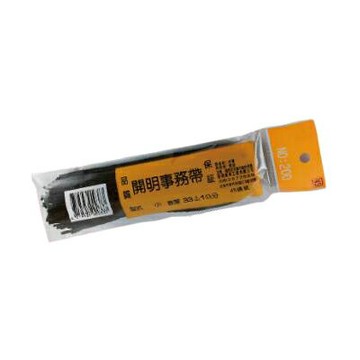 開明 事務帶 黑色、白色 33cm（小）45條入 /包 NO.200【APP滿額下單4%點數(單一帳號最高1000點)】7/31止