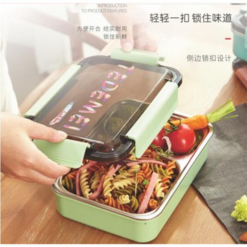 304不鏽鋼二格大容量上班族學生野餐便當盒