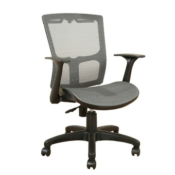 《DFhouse》米恩-全網辦公椅(無頭枕) 灰色