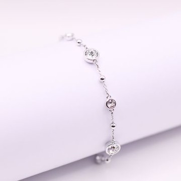 SWAROVSKI 施華洛世奇 Imber 手鏈 鍍白金色