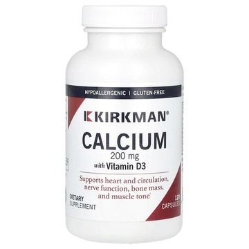 Kirkman Labs, 含維生素 D3 的鈣，120 粒膠囊
