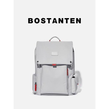 波斯丹頓雙肩包男電腦包帆布高級感書包大學生旅游大容量旅行背包