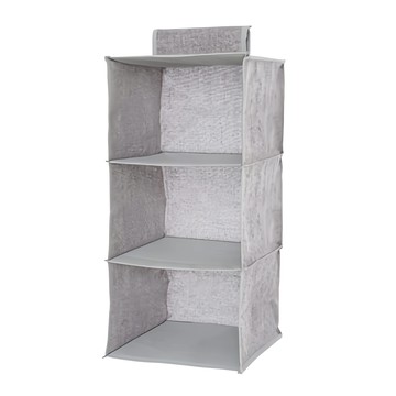 百特兔寶 三格吊掛收納袋  約29x29x高60cm  灰色