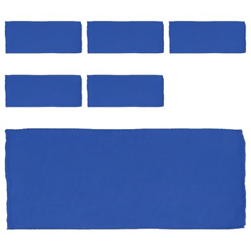 小麥購物 洗車毛巾 Y231 大 27g 6條  藍色  1組