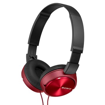 SONY 索尼 MDR-ZX310AP 耳罩式可通話耳機 智慧型手機接聽 30mm驅動單元 1.2m耳機線 適用Android/iPhone/iPad/iPod  紅色