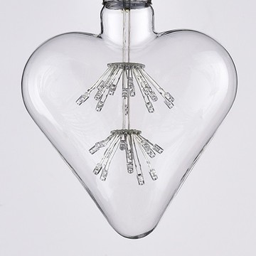 七彩心型聖誕燈泡 (KC-405)