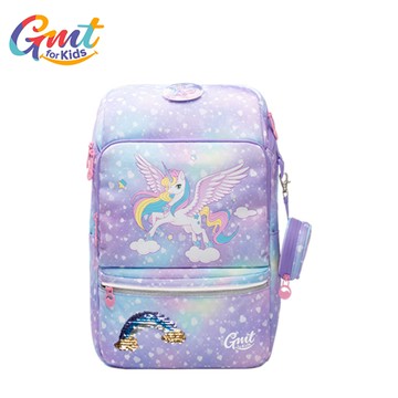 Gmtkids - 耐髒抗菌護脊書包｜小方包-尋夢獨角獸｜22L 780g