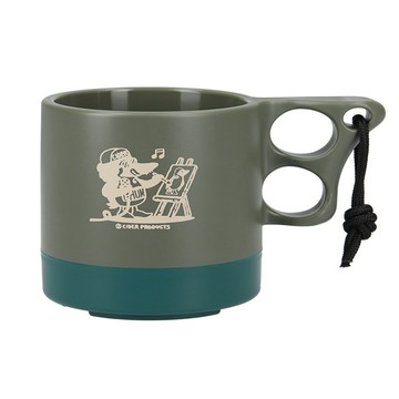 CHUMS Camper Mug Cup杯子 炭黑/藍綠-CH622164G090