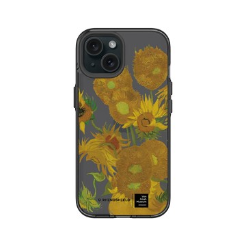 iPhone 15 Clear 酷墨灰 - Van Gogh Museum - 向日葵-透明