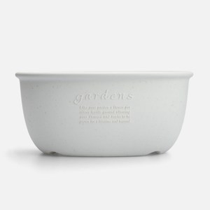 Hachiman Garden環保橢圓盆器400號 白色