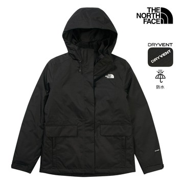 The North Face北面女款黑色DRYVENT防水鋪棉內裡三合一外套｜8GKBJK3