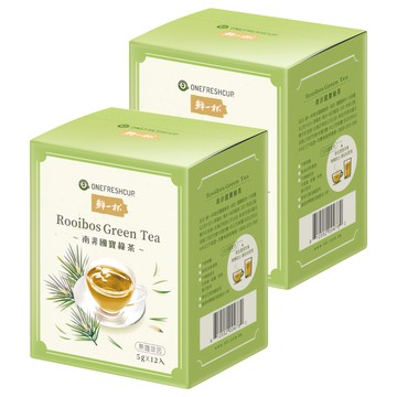 鮮一杯 南非國寶綠茶 無咖啡因 5g x 12入  2盒