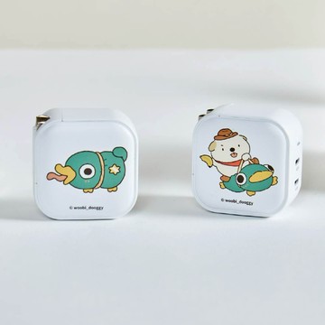 【TOYSELECT】嗚比的朋友綠豆警長GaN 45W Type-C雙孔充電頭