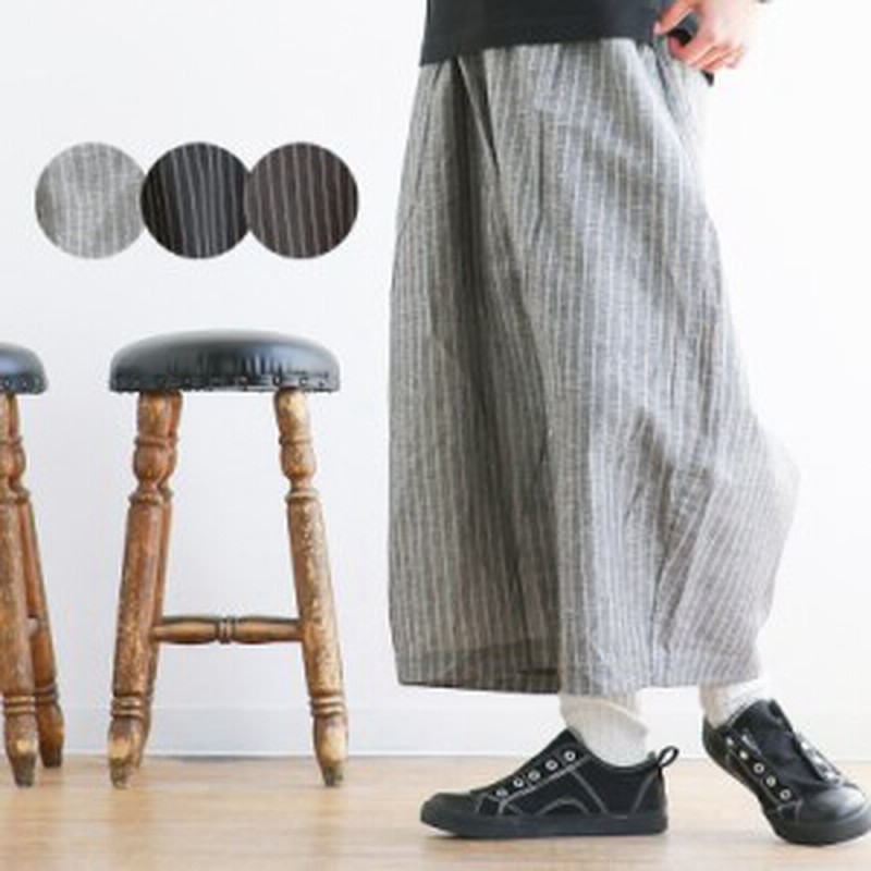 パンツ ワイドパンツ ボールパンツ 綿麻 涼しい 通気性 薄手 ウエスト ゴム ストライプ カジュアル レディース 40代 50代 夏 夏服 Ohana 通販 Lineポイント最大1 0 Get Lineショッピング