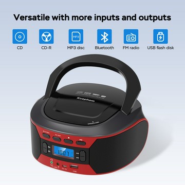 多功能CD機播放器立體聲藍牙音響收音一體機家用音樂播放機【北歐家居生活】