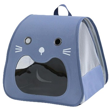 Skylife 貓咪張嘴包 牛津布材質 灰色 適用於5kg內貓狗  35 x 30 x 30cm  1個