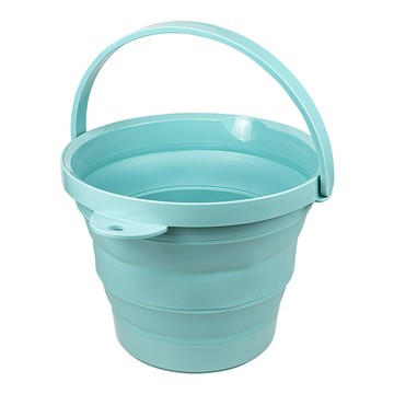 iSETO 伊勢藤 摺疊水桶 日本製 8L  薄荷綠  1個