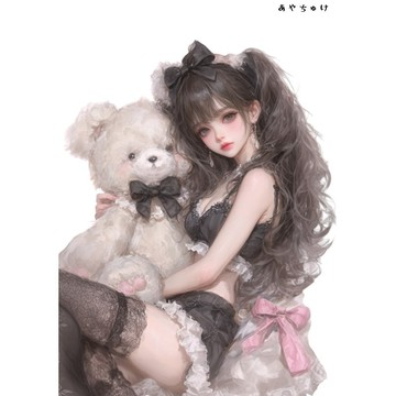 【3 月新品 2】07-095-0079 人物貼紙 動物與甜美蕾絲