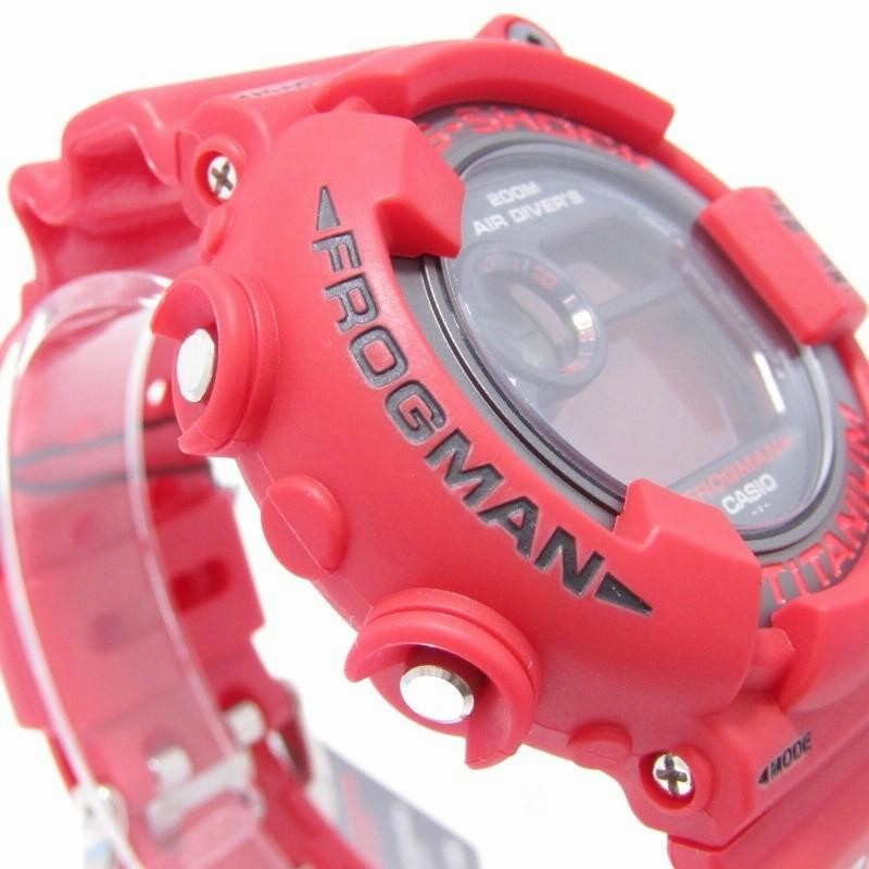 未使用 G-SHOCK Gショック DW-8200NT-4JR FROGMAN 2000 赤蛙 1000本 限定 フロッグマン シリアル入り レッド  赤 電池切れ CASIOカシオ 腕時計 中古 28001597 | LINEブランドカタログ