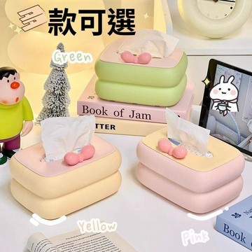 🥇隔日達出💎奶油風撞色紙巾盒ins風高顏值桌面抽紙盒學生宿舍牀頭辦公紙抽盒