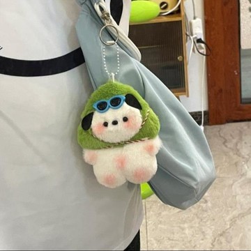 臺灣/🌸掛件 毛絨 鑰匙扣 禮物爆款高顏值可愛掛飾糉子帕恰狗掛件玩偶精緻情侶款飾品帕恰狗成品