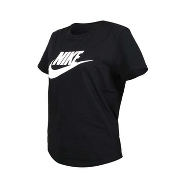 NIKE 女短袖T恤-上衣 休閒 DX7907-010 黑白