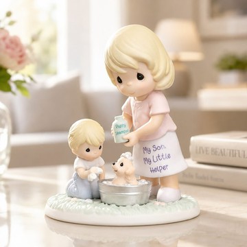 盒裝Precious Moments陪你長大的每一天 母子情深珍貴時刻瓷偶