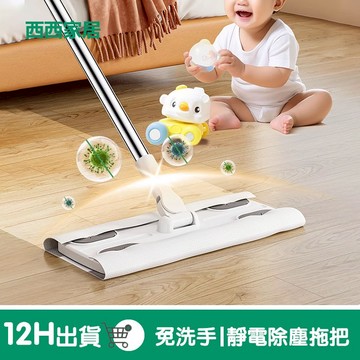 靜電除塵拖把▶免運附發票◁乾濕兩用拖把 除塵拖把 懶人拖把 平板拖把 地板清潔 靜電拖把 除塵紙拖把 清潔用品