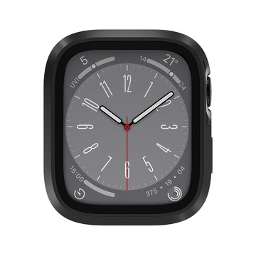 SwitchEasy 魚骨牌 Modern Hybrid 9H 鋼化玻璃鋁合金保護殼 午夜黑  Apple Watch 9/8/7 41mm  1個