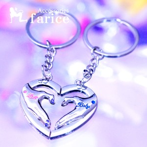 Love Baby文字入り 合体ダブルハート ハンドデザイン ペア キーホルダー 通販 Lineポイント最大1 0 Get Lineショッピング