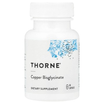 Thorne, 雙甘氨酸銅，60 粒膠囊（每粒膠囊 2 毫克）