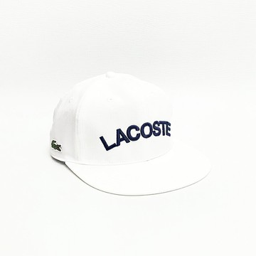 美國百分百【全新真品】Lacoste 棒球帽 休閒 配件 鱷魚 帽子 LOGO 專櫃精品 遮陽帽 白色 CX27