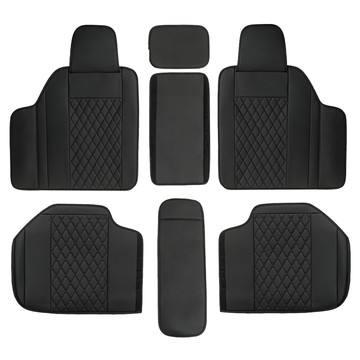 DAEHAN AUTOMOBILE 車用後座皮革全包覆式椅套 RBS-DH-DCCU (尊爵黑)  黑色  1組